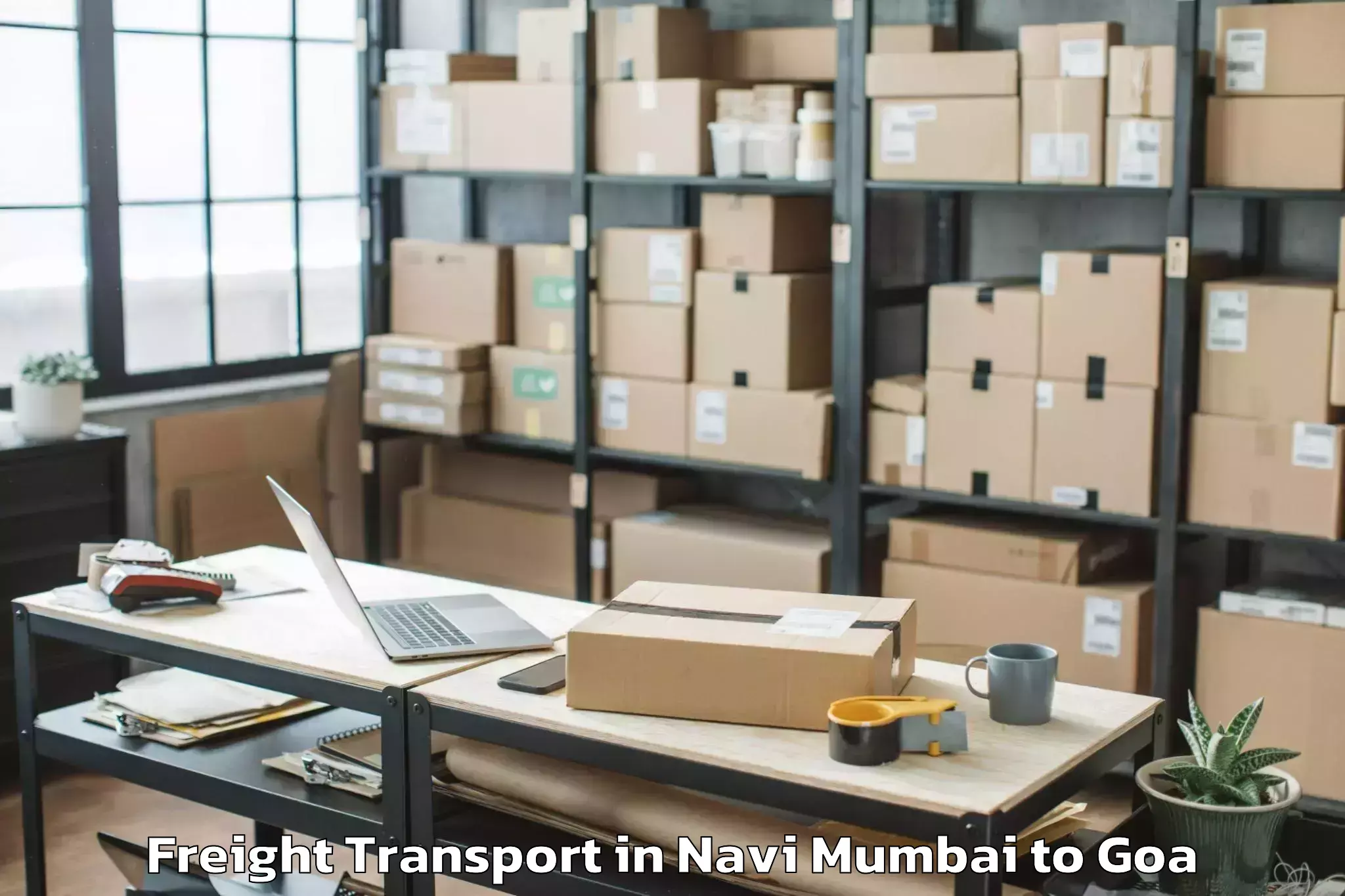 Hassle-Free Navi Mumbai to Chandor Freight Transport